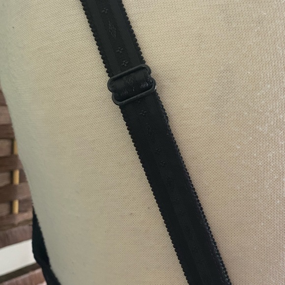 Offer??   Shein black bra stretch lace floral pattern bow adjustable 85D = 38D - Picture 11 of 13